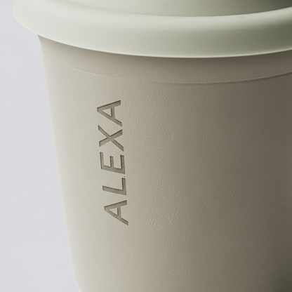 Metallic Mug With Lid