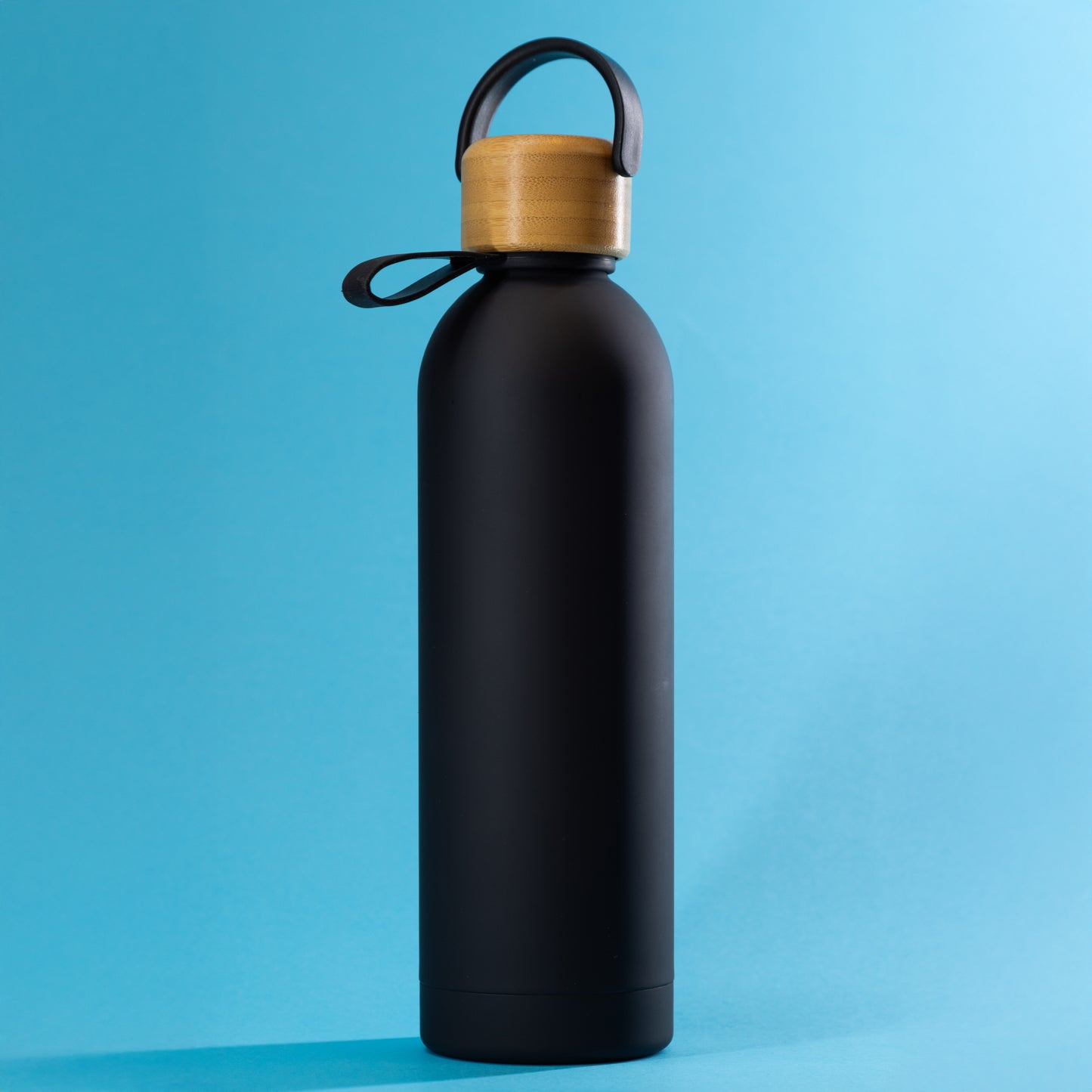 Bamboo lid for a thermal bottle