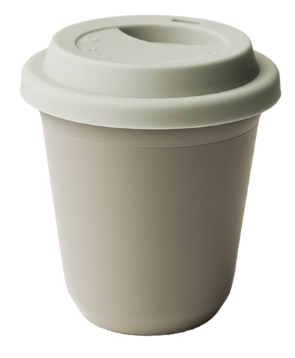 Metallbecher mit Deckel