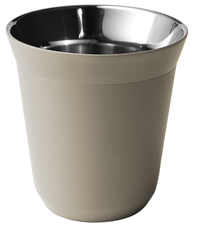 Mug métallique avec couvercle