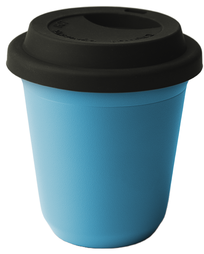 Mug métallique avec couvercle