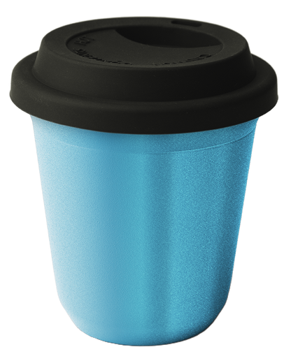 Mug métallique avec couvercle