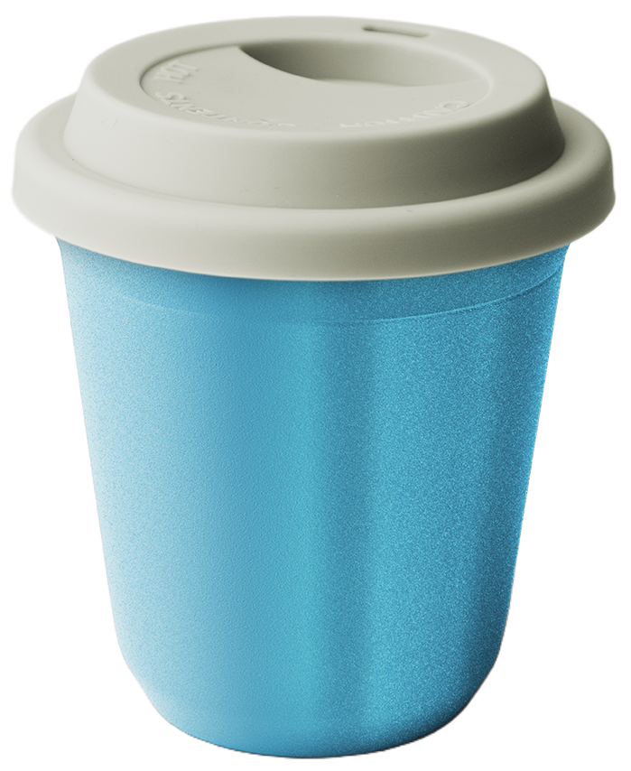 Mug métallique avec couvercle