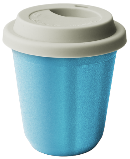 Mug métallique avec couvercle