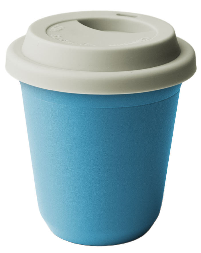 Mug métallique avec couvercle