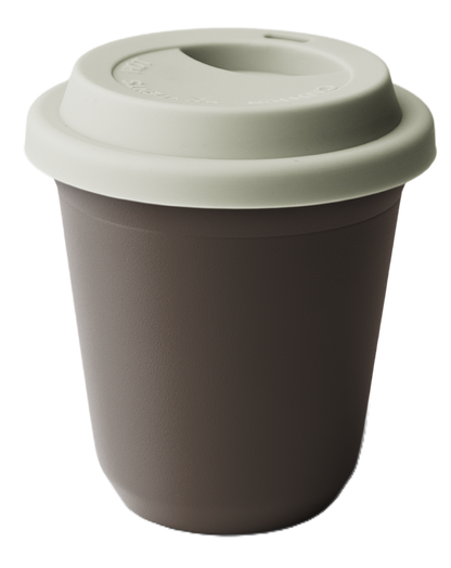 Metallbecher mit Deckel