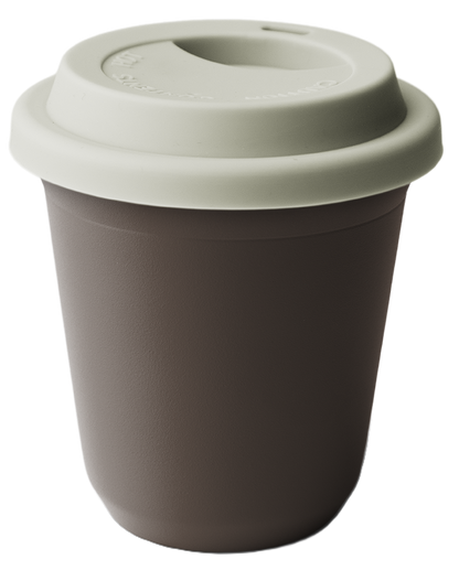 Metallbecher mit Deckel