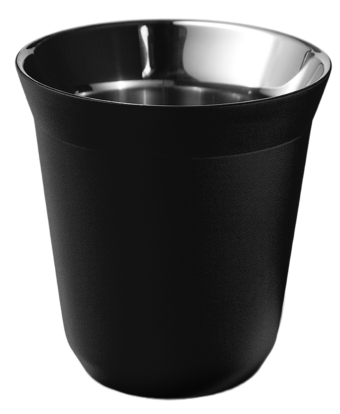 Metallbecher mit Deckel