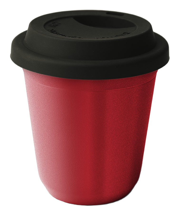 Mug métallique avec couvercle