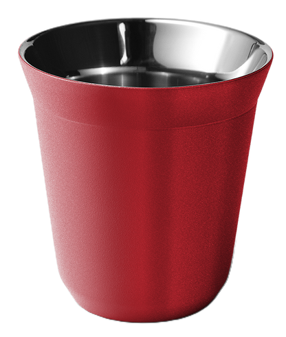 Metallbecher mit Deckel