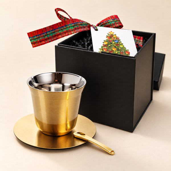 Espresso Elegance Gold Gift Set