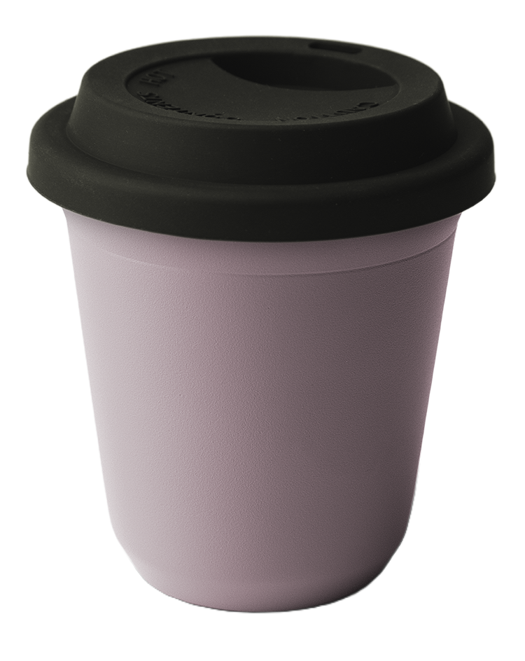 Mug métallique avec couvercle