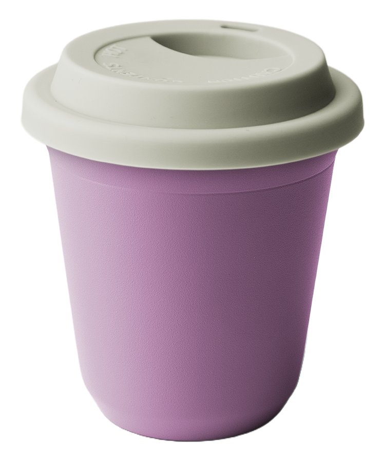 Mug métallique avec couvercle