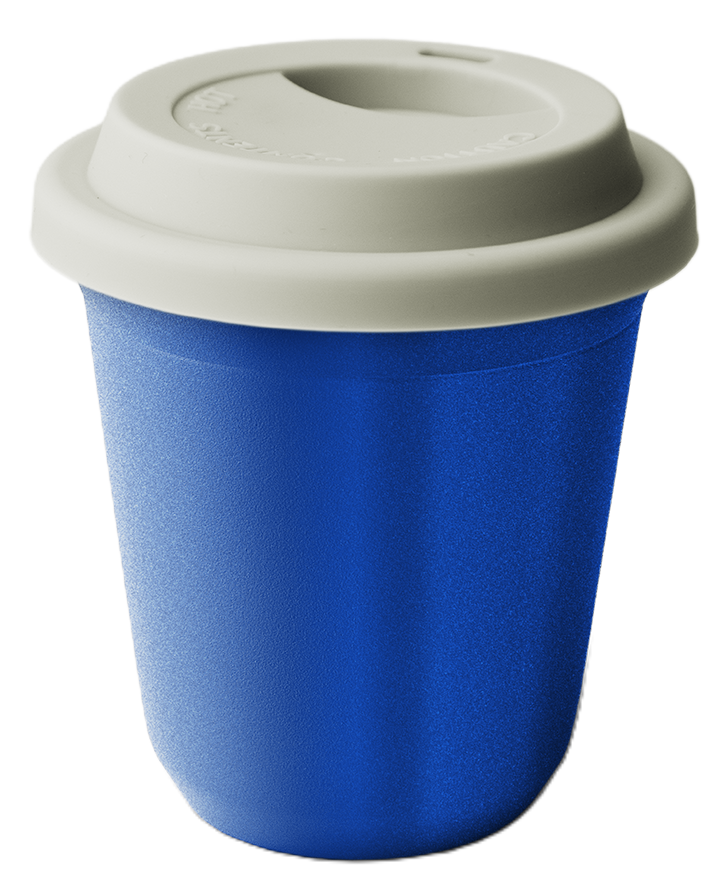 Mug métallique avec couvercle