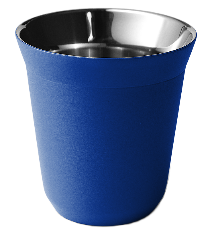 Metallbecher mit Deckel