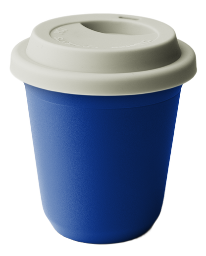 Metallbecher mit Deckel