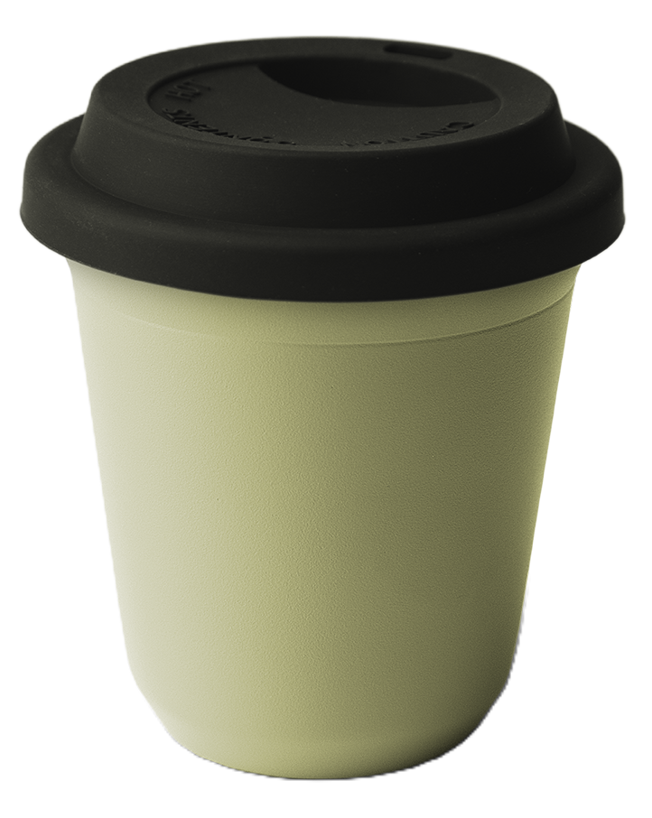 Mug métallique avec couvercle