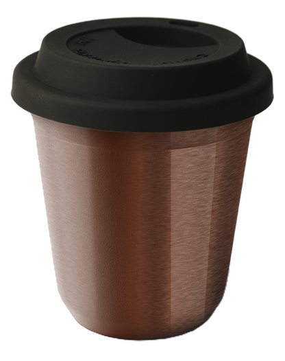 Metallbecher mit Deckel