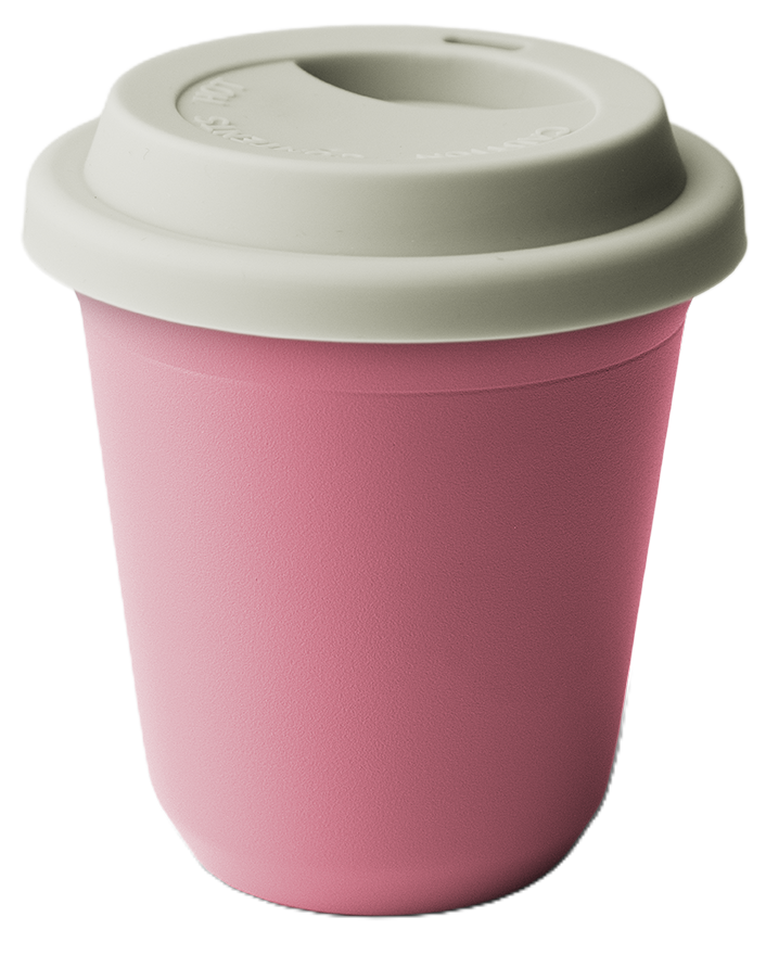 Metallbecher mit Deckel