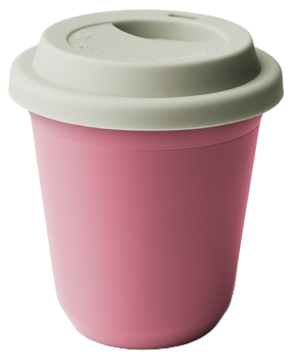 Metallbecher mit Deckel