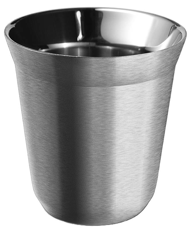 Metallbecher mit Deckel