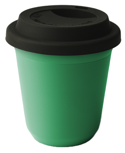 Metallbecher mit Deckel