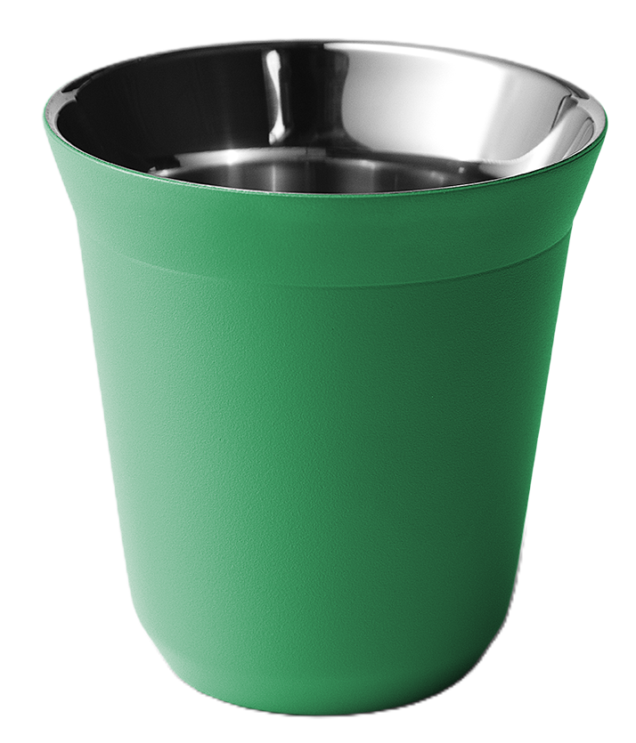 Metallbecher mit Deckel